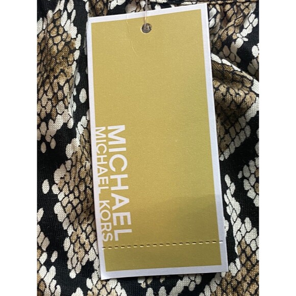 F. Michael Kors Top Size L Print Multicolor Long Sleeve Round Neck NWT $64 - Picture 10 of 11